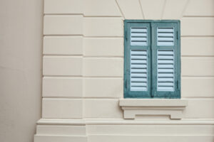 Window,Classic,On,The,Wall.,Color,Green,Older,Window,On
